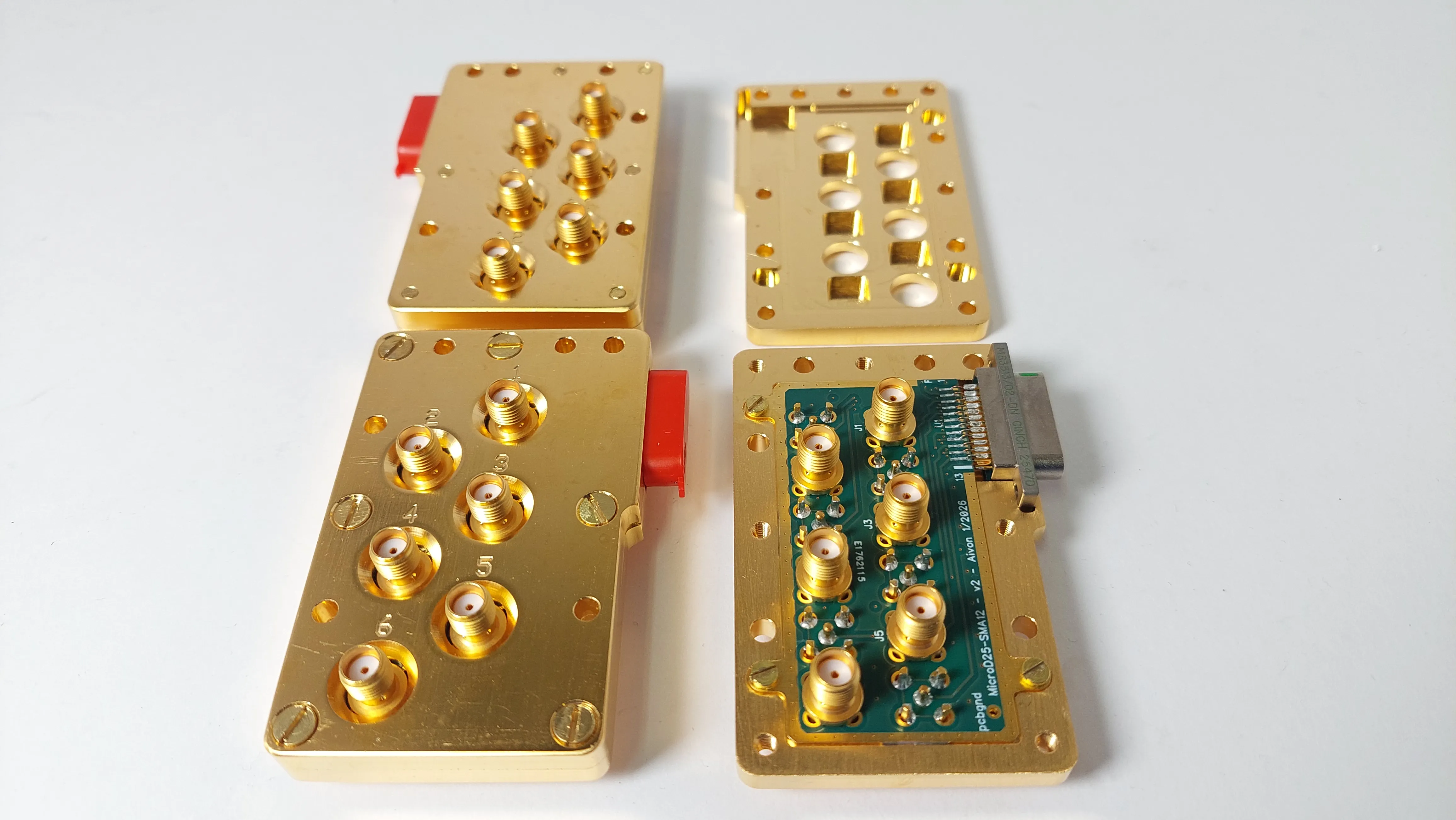 MicroD25 to 12 SMA adapter