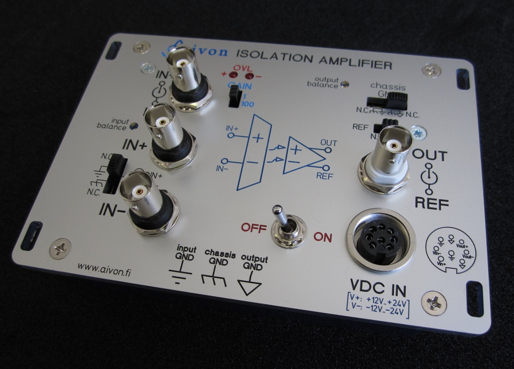Isolation amplifier for analog signals