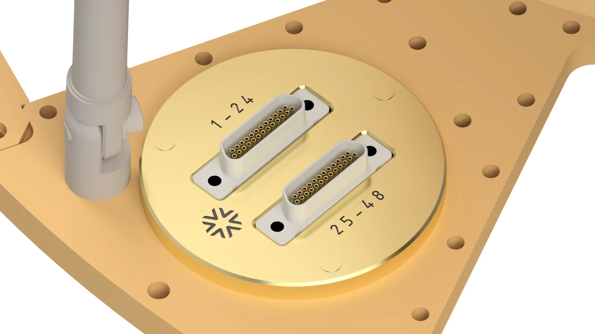 Nord Cryo Cryogenic Dual microD25 to 48 SMPM Breakout