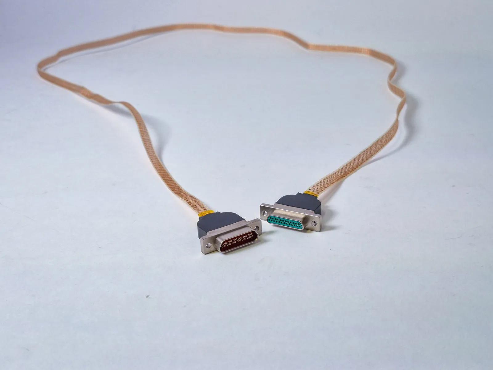 12-twisted-pair cryogenic DC cable loom with MicroD connectors