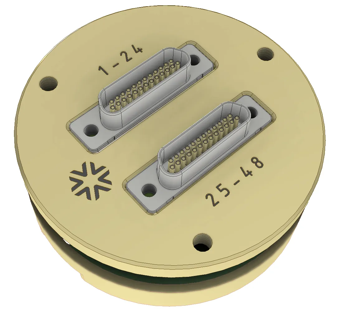 Nord Cryo Cryogenic Dual microD25 to 48 SMPM Breakout — view 2