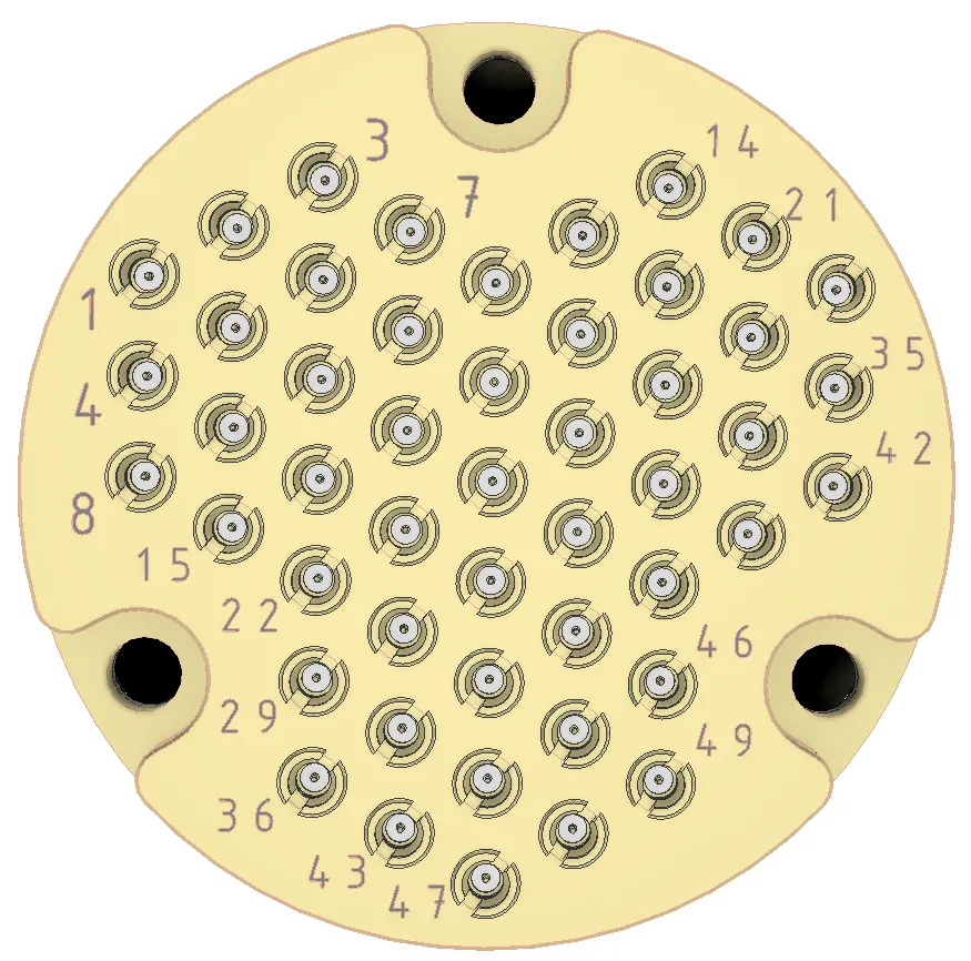 Nord Cryo Cryogenic Dual microD25 to 48 SMPM Breakout — view 3